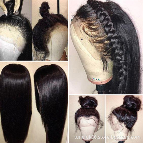 Direct Factory Wholesale Price Unprocessed Lace Frontal Wig Virgin Full Lace Wigs Glueless HD Lace Wig Overnight Delivery